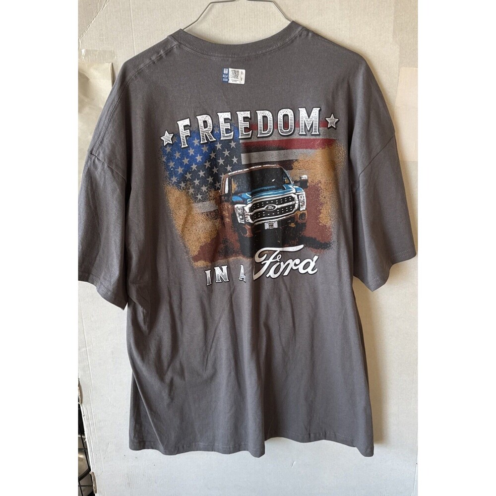 NWT Gildan 2XL MENS FREEDOM IN A FORD TEE Trucks Truckers